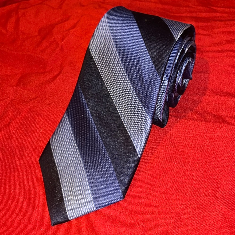 Blue Striped Necktie